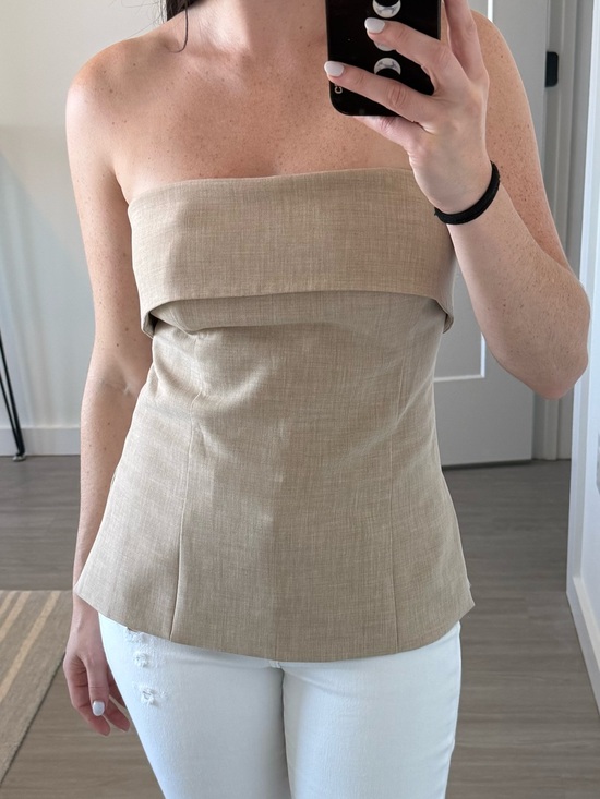 Aritzia Tops - Element Tube Top Heather Oat Beige